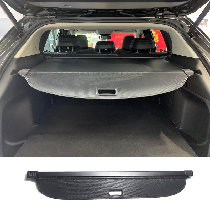 Okutech Black Retractable Cargo Cover for Mazda CX50 CX-50 (2022-2025), Rear Cargo Privacy Screen Car Trunk Luggage Security Shade Shield (Carbon Fiber Style) - Image 1